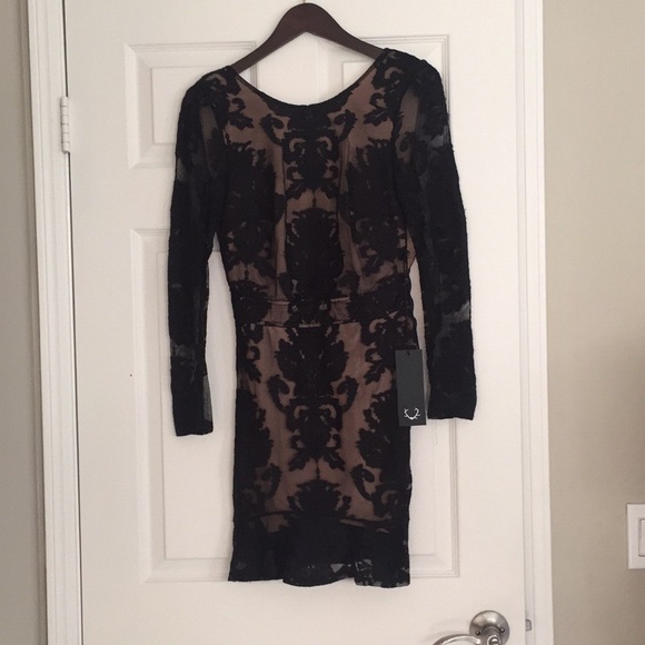 For Love And Lemons Black Bodycon Mini Dress - Picture 1 of 4